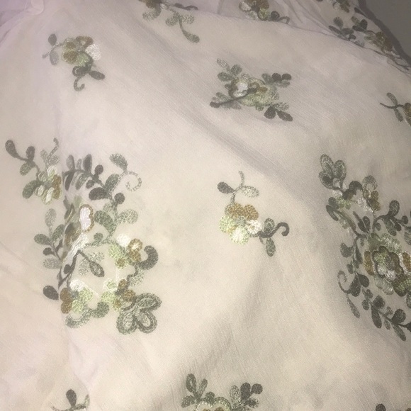 Nanette Lepore Beige/Olive embroidered tank - Picture 8 of 8